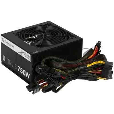 Блок питания Thermaltake ATX TR2 S, 750Вт, 80 PLUS WHITE, 120мм, черный