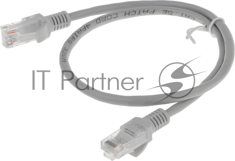 Патч-корд Premier PP12-0.5M 1000Гбит/с UTP 4 пары cat.5E CCA molded 0.5м серый RJ-45 (m)-RJ-45 (m)