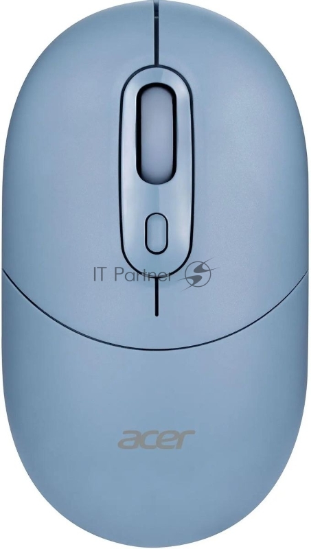Мышь беспроводная Acer OMR301 синий, 1600 dpi, радиоканал, Bluetooth, USB, кнопки - 4