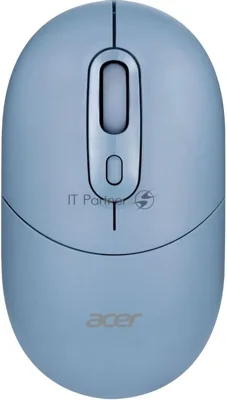 Мышь беспроводная Acer OMR301 синий, 1600 dpi, радиоканал, Bluetooth, USB, кнопки - 4