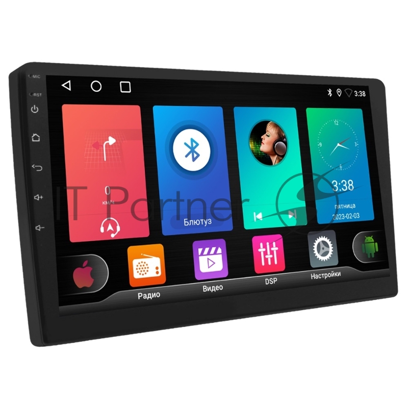 Автомагнитола ACV AD-9003 V2, 2 DIN, 9", Android 13, Bluetooth, USB Type-A, AUX, GPS, CarPlay