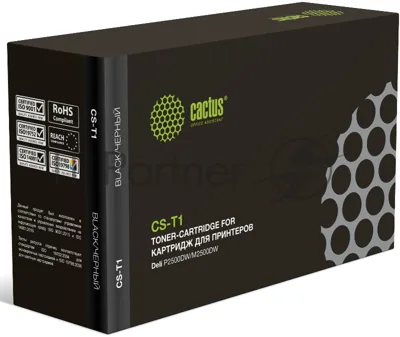 Картридж лазерный Cactus CS-T1 (T1) черный (3500 стр.) для Deli P2500DW/M2500DW