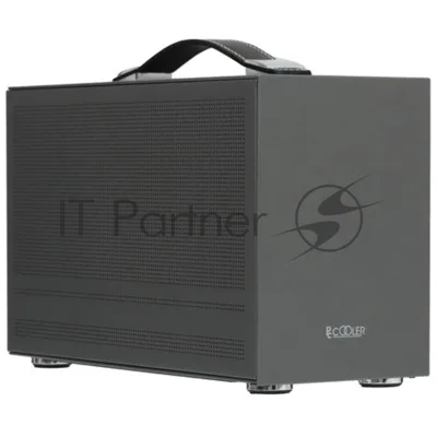Компьютерный корпус без блока питания PCCooler I100 PRO MESH GY, Mesh Compact, серый, SPCC, no fans ITX 60/300/SFX PSU support; 1x2.5", 1x3.5", 2xPCI 1xUSB-C 3.1 308x128x190mm