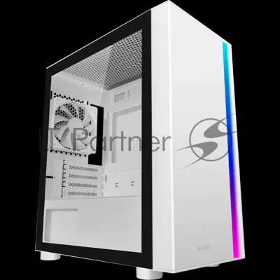 Компьютерный корпус без блока питания PCCooler LM300 ARGb WH, Tempered Glass Mid Tower, белый, ABS, TG, SPCC, 1x120мм ARGb mATX, ITX 170/330/mm 2x2.5", 2x3.5", 5xPCI 1xUSB-A 3.0, 2xUSB-A 2.0 375x205x427mm