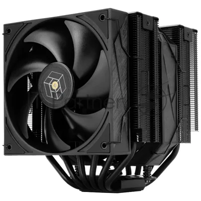 Кулер для процессора Thermalright Royal Pretor 130 черный, 2x120/130 мм, алюминий/медь, 1750-2150 об/мин, 28.3-29.4 дБ, 4 pin PWM, высота 158 мм, без подсветки