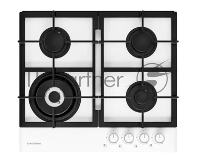Газовая варочная поверхность Grundig GIGL 6234250 W, 4 конфорки, закаленное стекло, 7800 Вт