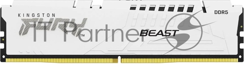 Оперативная память Kingston Fury Beast EXPO, DDR5, 32Gb (1x32 GB), 6000 MHz, CL30, радиатор, белый