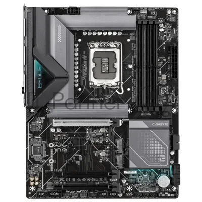 Материнская плата GIGABYTE B860 EAGLE WIFI6E, LGA1851, Intel B860, 4xDDR5, 4xSATA, 3xM.2, 1xPCIe 5.0 x16, DisplayPort, HDMI, 1x2.5Gb LAN, USB Type-C, 3x3.5 мм, 7.1, ATX