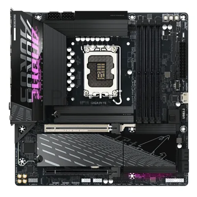 Материнская плата Gigabyte B860M AORUS ELITE WIFI6E, LGA 1851, Intel B860, 4xDDR5, 4xSATA, 3xM.2, 1xPCIe 5.0 x16, 1xPCIe 4.0 x4, 1xHDMI, 1xDP, 1xUSB4 Type-C, 1x 2.5Gb LAN, 4xUSB-A 3.2 Gen 1, 2xUSB-A 3.2 Gen 2, 4xUSB-A 2.0, 7.1, mATX