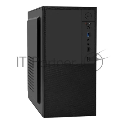 Компьютерный корпус Minitower ExeGate BAA-308UC-AAA350 (mATX, БП AAA350 с вент. 8см, 1хUSB/1хUSB 3.0/1хTypeC, HD Audio, черный)