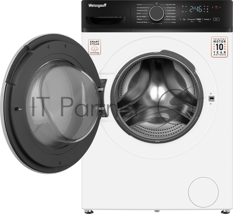 Стиральная машина Weissgauff WM 4627 Touch Inverter Steam белый, загрузка фронтальная 7 кг, 1200 об/мин., класс: А+++