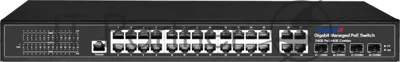 Коммутатор Trassir TR-NS24284C-400-24PoE (L2) 24x1Gbит/с 4xКомбо(1000BASE-T/SFP) 24PoE 400W управляемый