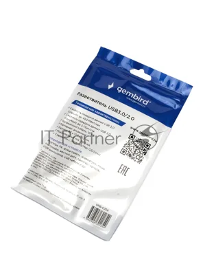 Разветвитель USB3.0/2.0 Gembird UHB-C204, USB3.0, 3xUSB2.0, кабель Type-C+USB 10 см, алюминий, пакет
