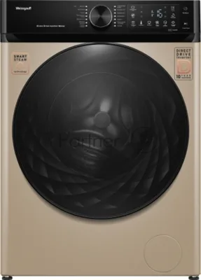 Стиральная машина Weissgauff WM 59411 Direct Drive Inverter Steam Champagne золотистая, загрузка фронтальная 11кг, 1400 об/мин., класс: A+++