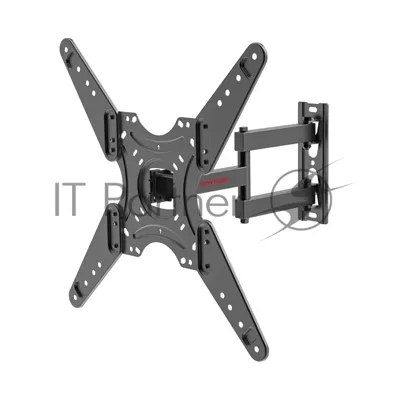 Кронштейн Arm media LCD-405 черный, Кр. стал. наст. для TV 26"-60", max 40 кг, 4 ст св., нак. +5°-10°, пов. ±90°, от ст. 82-362 мм, max VESA 400x400 мм.
