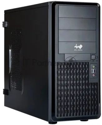 Компьютерный корпус Midi Tower InWin PE689 Black 750W P75F 80plus Gold USB3.0*2+A(HD)+front fan 120мм*1+rear fan 120мм*1+ 2*2SATA+1*1SATA+Intrusion Switch/holes for SL20” RACKMOUNT