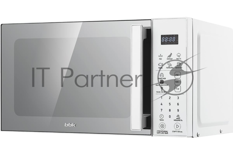 Микроволновая печь BBK 20MWS-805S/W белый, 20 л, 800 Вт, переключатели - сенсор
