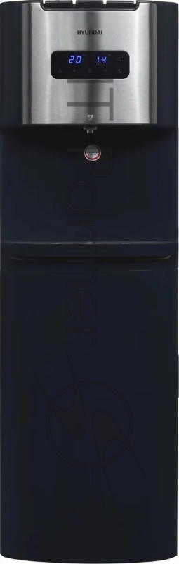 Кулер для воды Hyundai AquaTouch UV H-WD7615E, нижняя загрузка, нагрев 90 °С, охлаждение 10 °С, графитовый