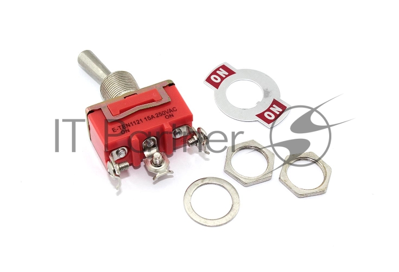 Тумблер E-TEN1121, 250V, 15А, 3 контакта, клеммы под винт, ON-ON