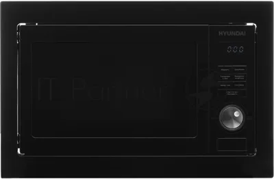 Микроволновая печь встраиваемая Hyundai HBW 2544 BG черный, 25 л, 900 Вт, переключатели - кнопки/поворотный механизм