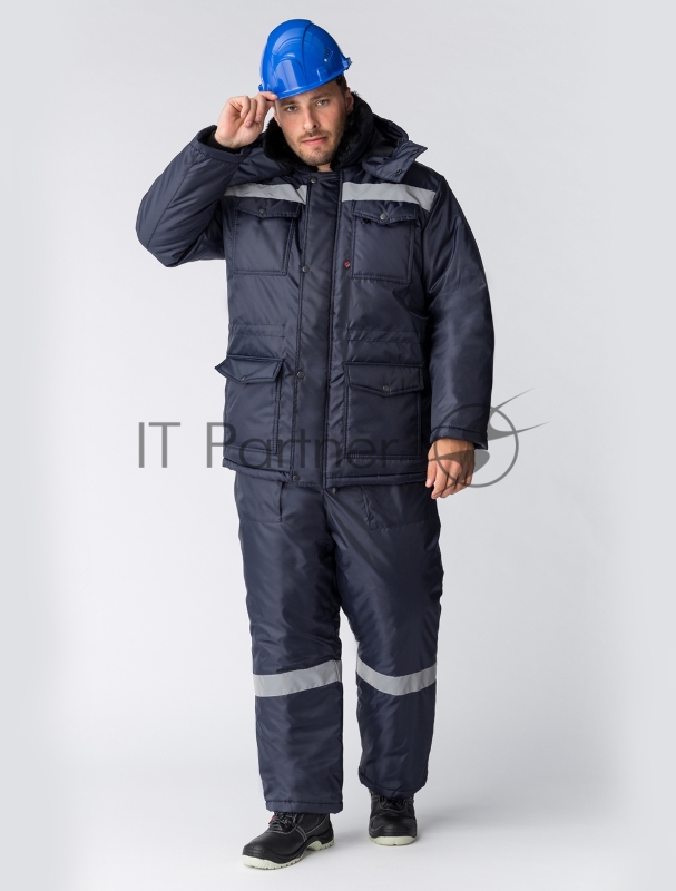 Костюм зимний Мастер NEW (Оксфорд) полукомбинезон, темно-синий 52-54 170-176