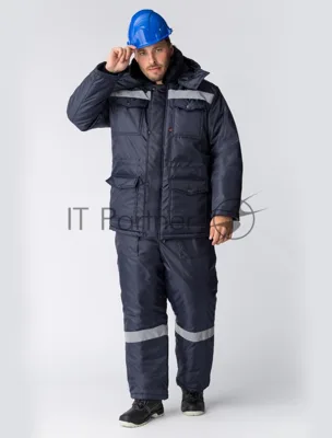 Костюм зимний Мастер NEW (Оксфорд) полукомбинезон, темно-синий 52-54 170-176