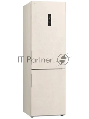 Холодильник LG GC-B459AEMW бежевый двухкамерный 234/110л морозилка снизу, No Frost