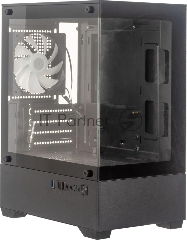 Компьютерный корпус Accord ACC-ZCU2B черный без БП mATX 1x120мм 1xUSB3.0 1xUSB3.1 audio