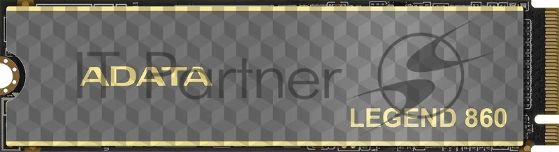 Накопитель SSD ADATA LEGEND 860, 2Tb, PCIe 4.0 x4, M.2 2280, NVMe, R/W 6000/5000, с радиатором