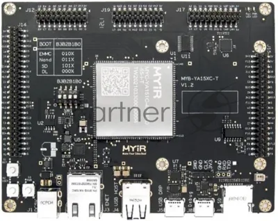 Плата разработки Myir MYD-YA151C-4E512D-65-I-T MYC-YA15XC-T CPU Module as Controller Board, ST STM32MP1 MPU based on 650MHz Single or Dual Arm Cortex-A7 and 209MHz Cortex-M4 Cores,256MB/512MB DDR3L, 256MB Nand Flash/4Gb eMMC, 32KB EEPROM, Power Management IC (PMIC)