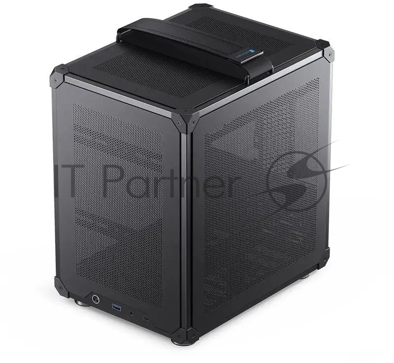 Компьютерный корпус JONSBO Computer Case C6Handle black hang-in version черный, Mini-Tower, материнская плата mATX, без БП, прозрачная боковая панель