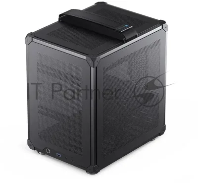 Компьютерный корпус JONSBO Computer Case C6Handle black hang-in version черный, Mini-Tower, материнская плата mATX, без БП, прозрачная боковая панель