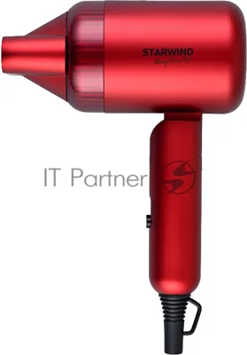 Фен Starwind SHD 6060 красный, 1600 Вт, компактный
