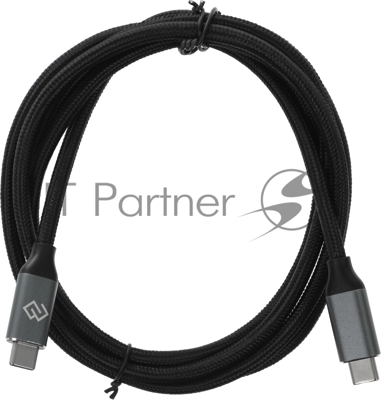 Кабель Digma D-Type-C-USB3.2-1.5m D-TYPE-C-USB3.2-100W-4K-1.5M 1.5м черный