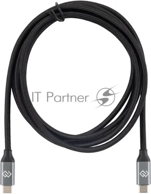 Кабель Digma D-Type-C-USB3.2-2m D-TYPE-C-USB3.2-100W-4K-2M 2м черный