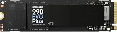 Накопитель SSD Samsung 990 EVO Plus, 4 ТБ, M.2 2280, PCIe 4.0 x4, NVMe 2.0, R/W 7250/6300