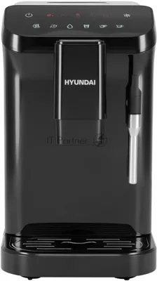 Кофемашина автоматическая Hyundai HAM-4001 черный, исп. кофе - молотый, 1.5 л, 1350 Вт, 20 Бар