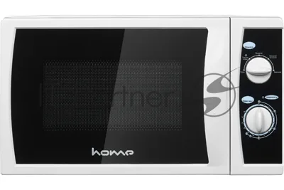 Микроволновая печь HOME HMM208AW белый, 20 л, 800 Вт, переключатели - поворотный механизм