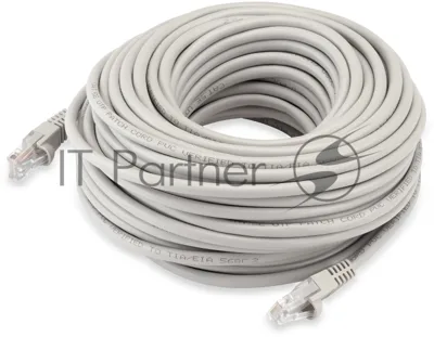 Патч-корд Buro UTP-5E-20M-G-LSZH UTP cat.5e 20м серый RJ-45 (m)-RJ-45 (m)
