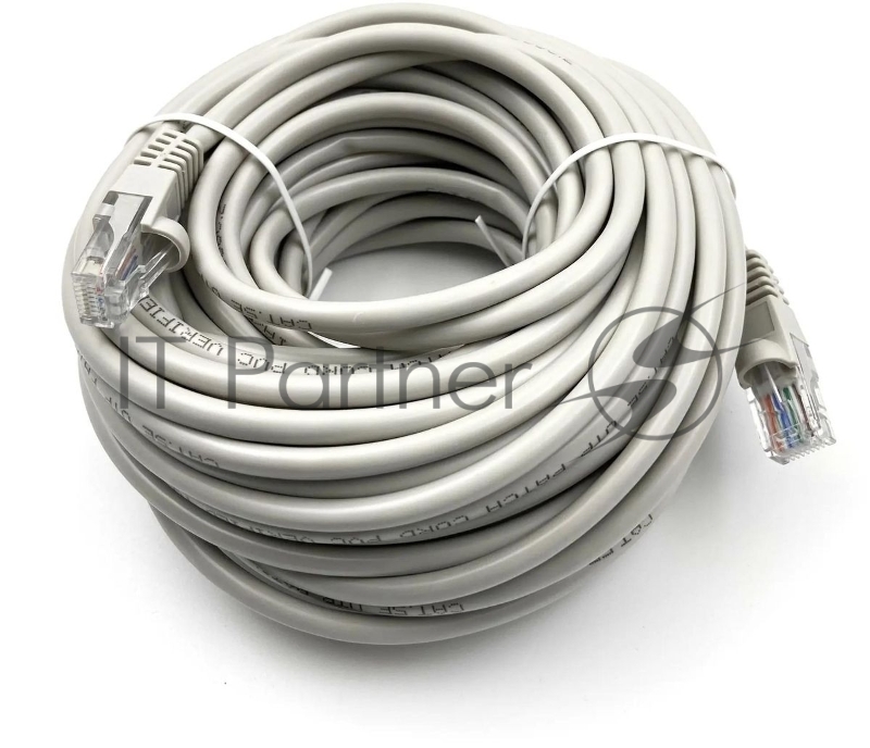 Патч-корд Buro UTP-5E-15M-G-LSZH UTP серый cat.5e RJ-45 (m)-RJ-45 (m) 15м