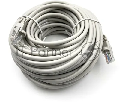 Патч-корд Buro UTP-5E-15M-G-LSZH UTP серый cat.5e RJ-45 (m)-RJ-45 (m) 15м