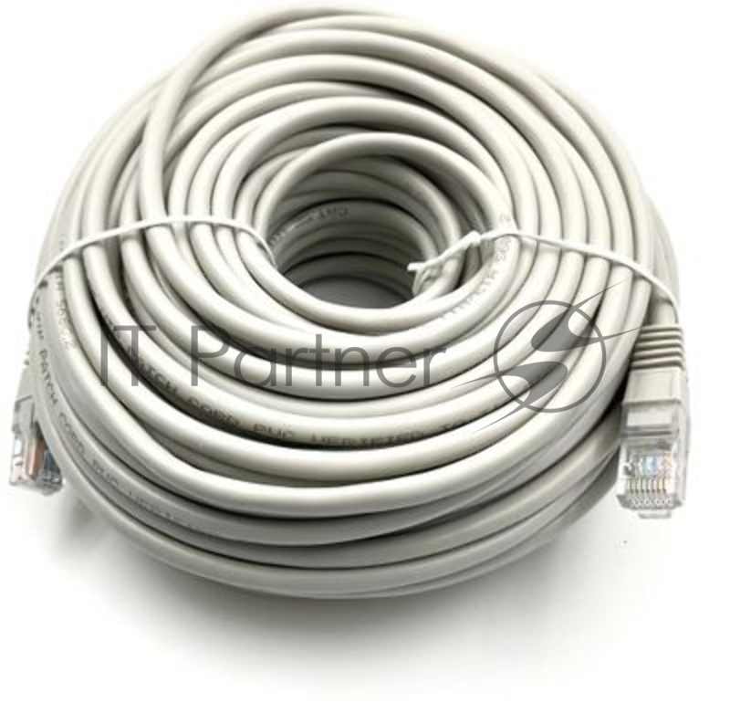 Патч-корд Buro UTP-5E-30M-G-LSZH серый UTP cat.5e RJ-45 (m)-RJ-45 (m) 30м