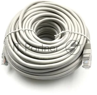 Патч-корд Buro UTP-5E-30M-G-LSZH серый UTP cat.5e RJ-45 (m)-RJ-45 (m) 30м