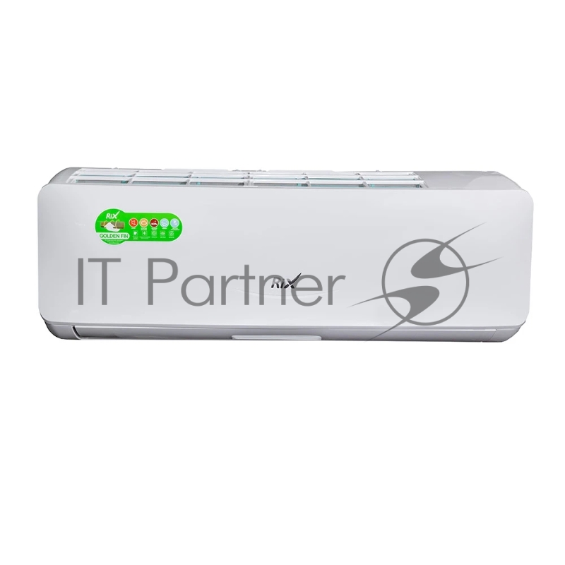Кондиционер сплит-система настенного типа RIX LITE I/O-W24MB 24000 BTU, 70 м², 26/41 дБ, охлаждение, обогрев, осушение, белый