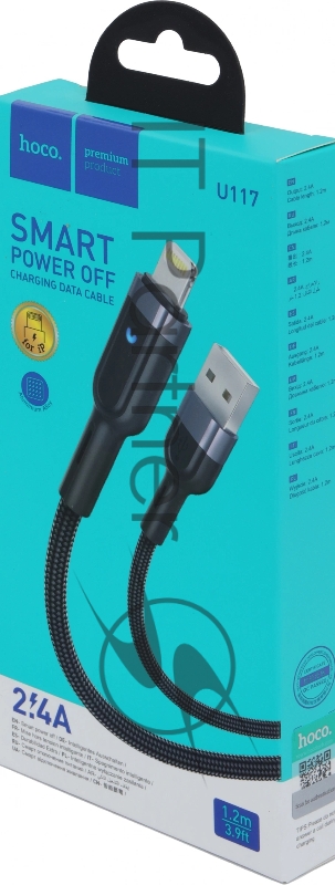 Кабель Hoco U117 IP(01481) 1м черный