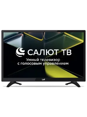 Телевизор LEFF 24" 24F690T черный DLED FHD 60Hz Smart TV Салют ТВ