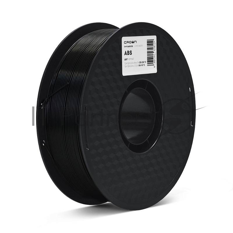 Филамент Crown Micro CM-FILABS020B ABS 1.75 1кг черный