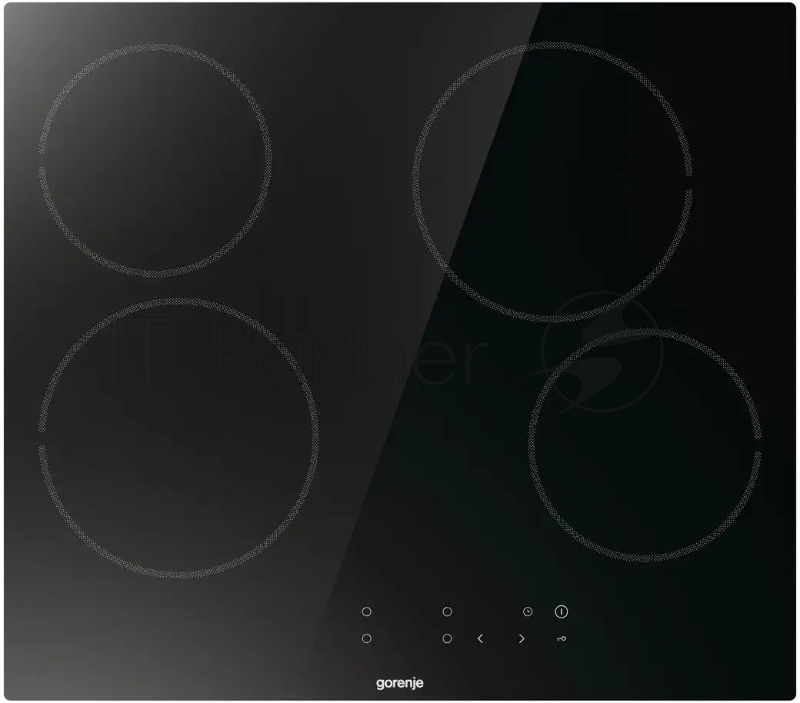 Электрическая варочная поверхность Gorenje ECT641BSCE, 4 конфорки, стеклокерамика, 6000 Вт