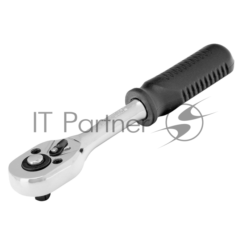 Ключ-трещотка Сибртех 1/4", 45 зубьев, с быстрым сбросом, CrV, хром
