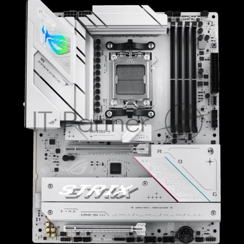Материнская плата ASUS ROG STRIX B850-A GAMING WIFI, AM5, AMD B850, 4xDDR5, 2xSATA, 4xM.2, 1xPCIe 5.0 x16, 1xPCIe 4.0 x16, 1xPCIe 4.0 x4, DisplayPort, HDMI, 1x2.5Gb LAN, USB Type-C, 3x3.5 мм, 7.1, ATX